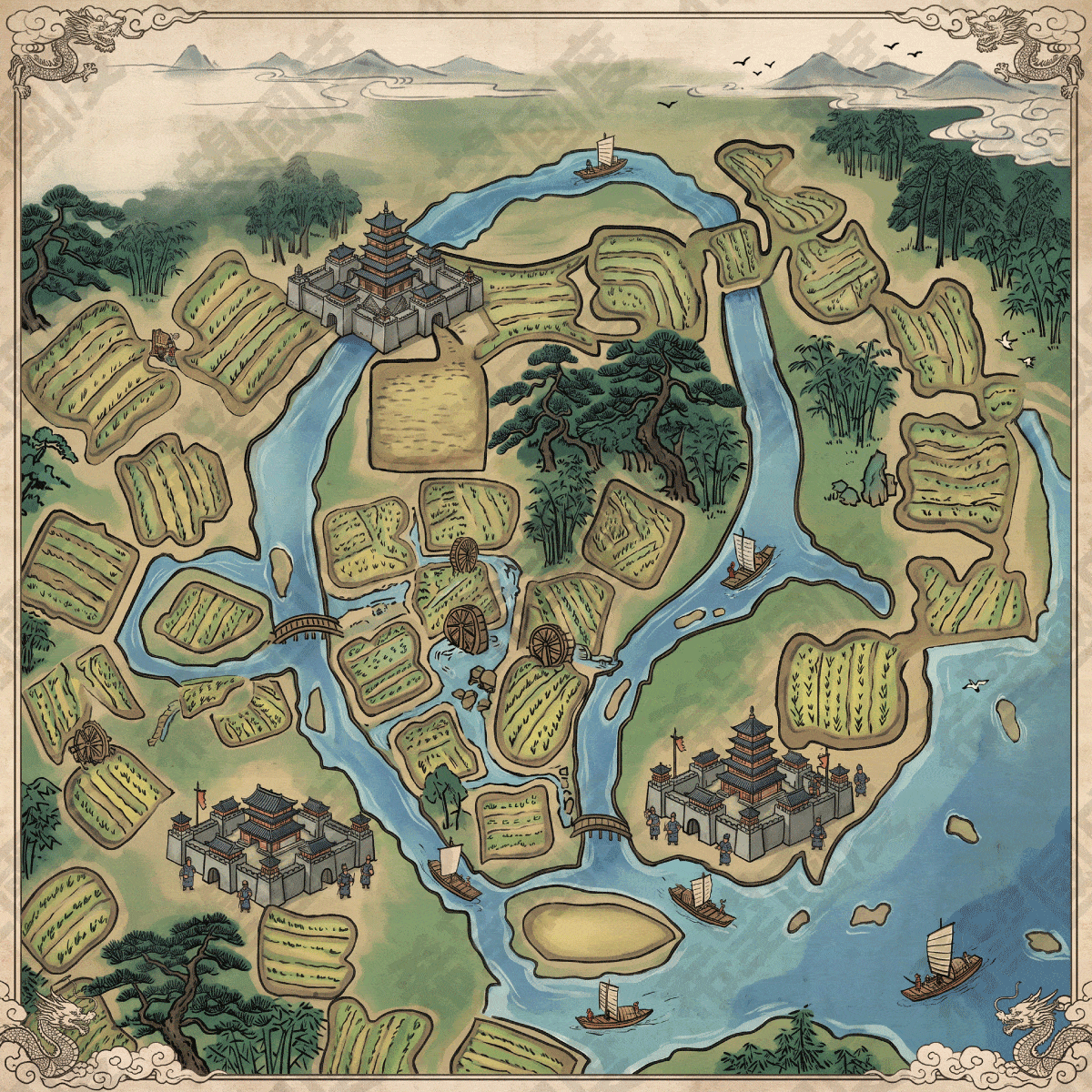 Water Margin Map